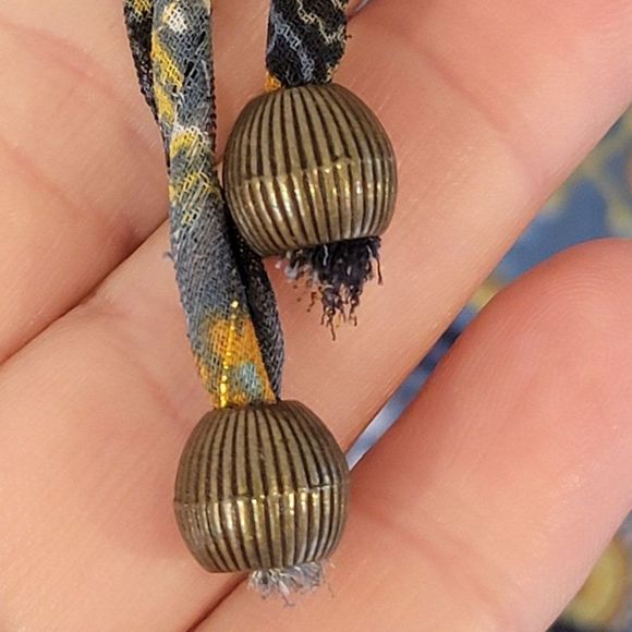 Fleur Bleve Anthro Boho Sheer Puff Sleeve Blouse Womens M Colorful Flowy - Picture 4 of 13